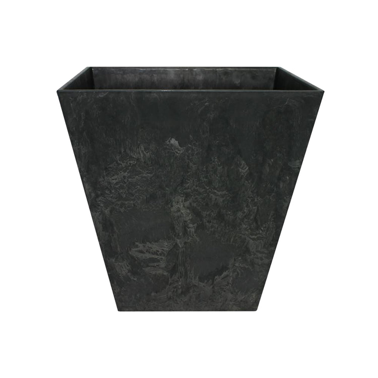 Outdoor Grey Square Tapered Planter Pot