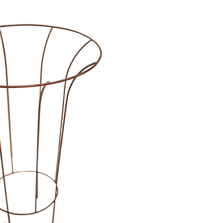 Outdoor Steel Plant Support Tower with Fluted Top