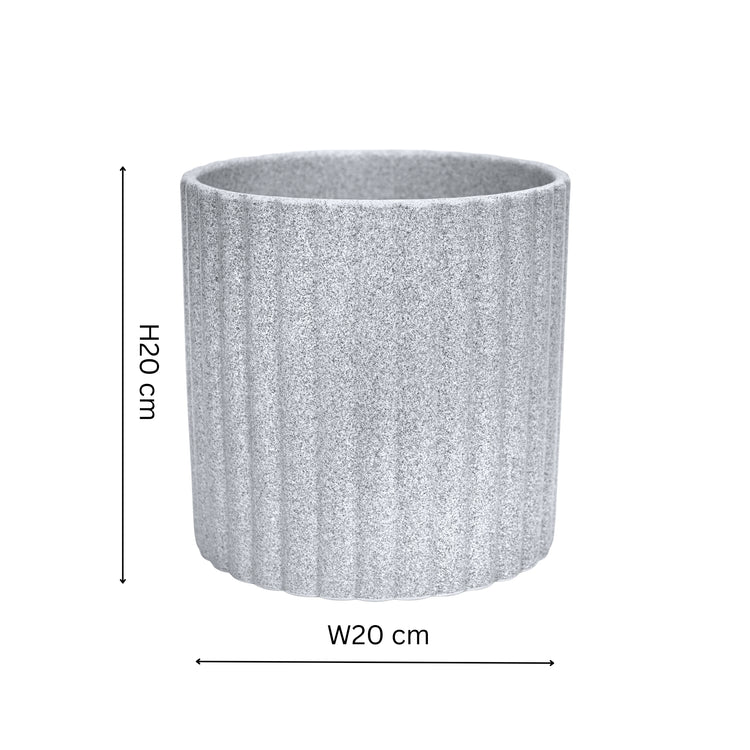 Textured Stone Effect Decorative Plant Pot