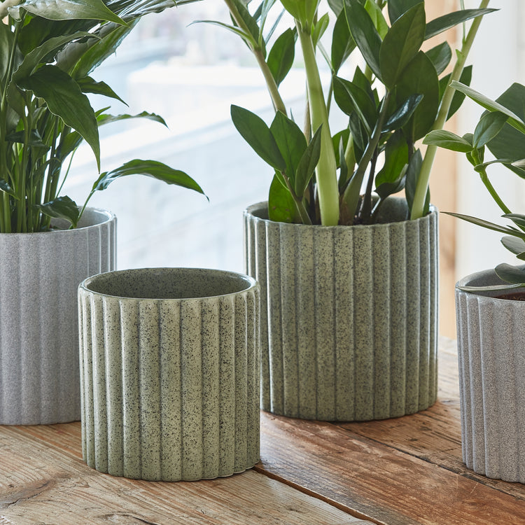 Textured Stone Effect Decorative Plant Pot