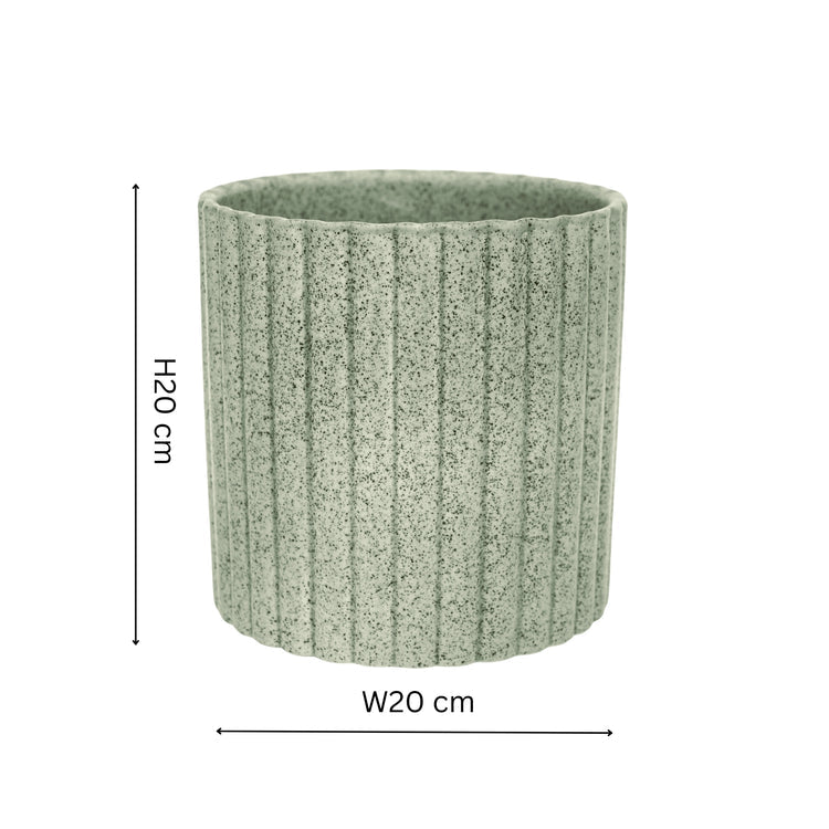 Textured Stone Effect Decorative Plant Pot